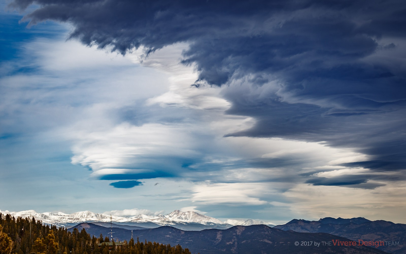 The Vivere Design Team Office Window View -- Lenticular Clouds